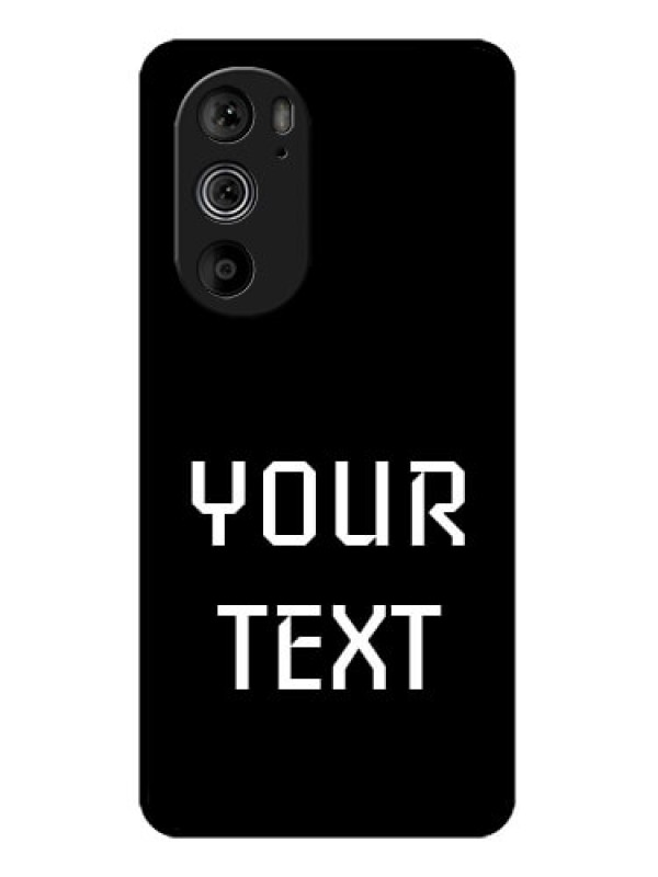 Custom Motorola Edge 30 Pro Custom Glass Phone Case - Your Name Design