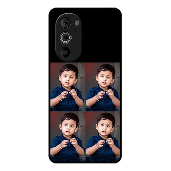 Motorola Edge 30 Pro Custom Glass Phone Case - 4 Image Holder Design