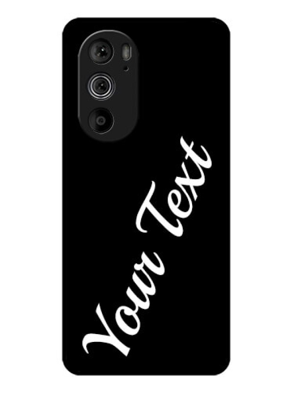Custom Motorola Edge 30 Pro Custom Glass Phone Case - With Your Name Design
