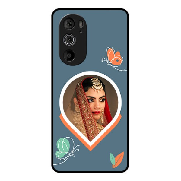 Motorola Edge 30 Pro Custom Glass Phone Case - Droplet Butterflies Design Motorola Edge 30 Pro Custom Glass Phone Case - Droplet Butterflies Design