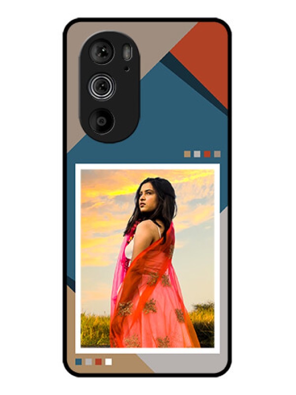 Custom Motorola Edge 30 Pro Custom Glass Phone Case - Retro Color Pallet Design