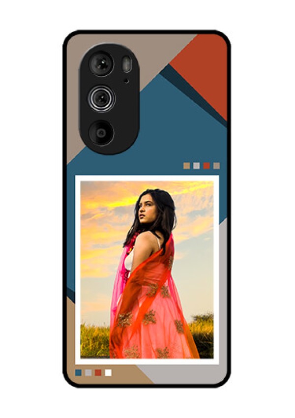 Motorola Edge 30 Pro Custom Glass Phone Case - Retro Color Pallet Design