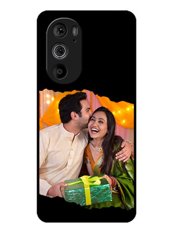 Custom Motorola Edge 30 Pro Custom Glass Phone Case - Tear - Off Design