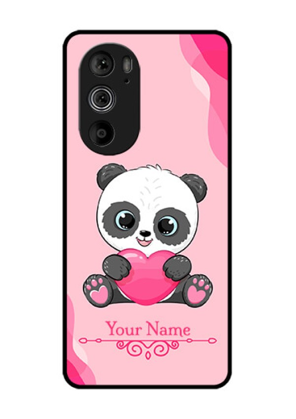 Motorola Edge 30 Pro Custom Glass Phone Case - Cute Panda Design