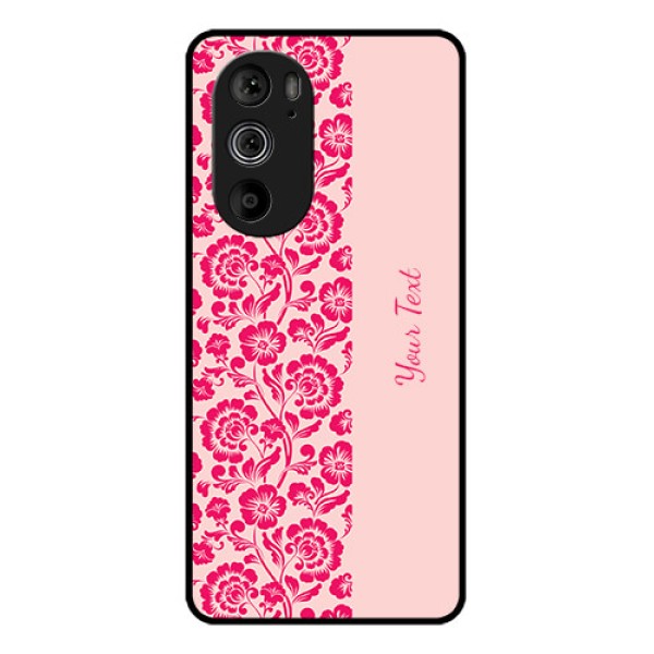 Motorola Edge 30 Pro Custom Glass Phone Case - Attractive Floral Pattern Design Motorola Edge 30 Pro Custom Glass Phone Case - Attractive Floral Pattern Design