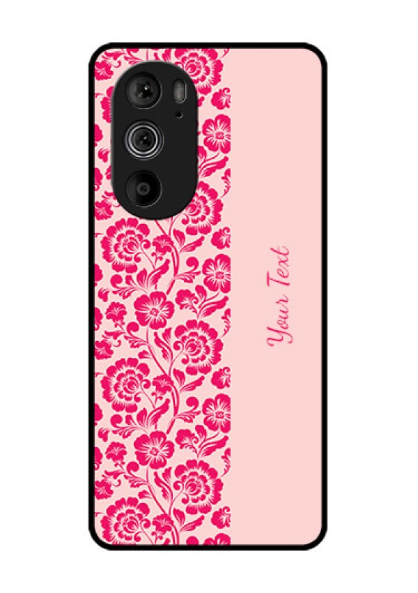 Motorola Edge 30 Pro Custom Glass Phone Case - Attractive Floral Pattern Design