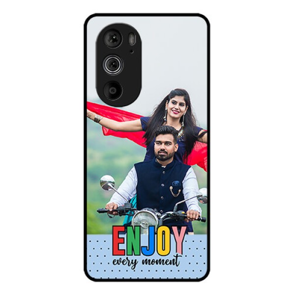 Motorola Edge 30 Pro Custom Glass Phone Case - Enjoy Every Moment Design Motorola Edge 30 Pro Custom Glass Phone Case - Enjoy Every Moment Design
