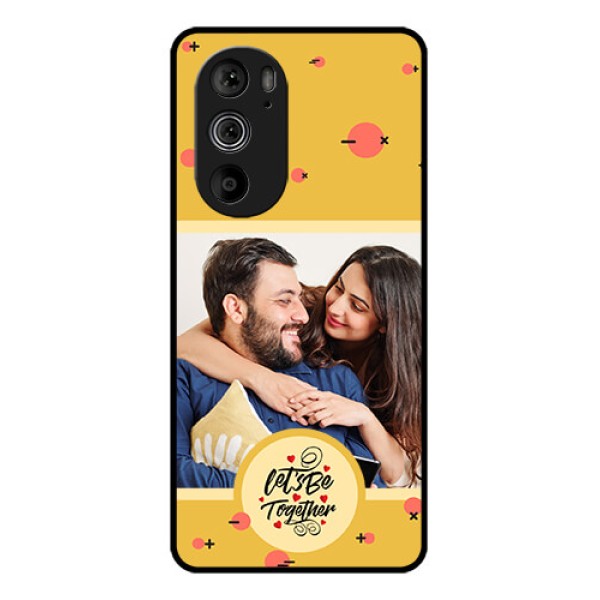 Motorola Edge 30 Pro Custom Glass Phone Case - Lets Be Together Design Motorola Edge 30 Pro Custom Glass Phone Case - Lets Be Together Design