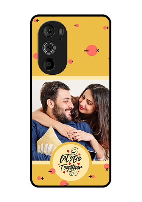 Motorola Edge 30 Pro Custom Glass Phone Case - Lets Be Together Design