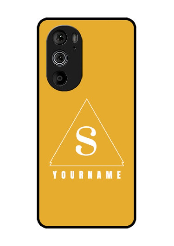 Motorola Edge 30 Pro Custom Glass Phone Case - Simple Triangle Design