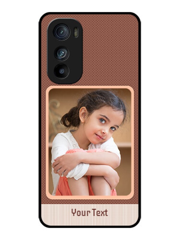 Custom Motorola Edge 30 Custom Glass Phone Case - Simple Pic Upload Design