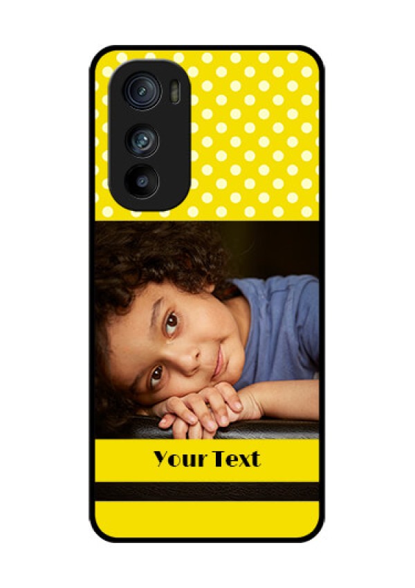 Motorola Edge 30 Custom Glass Phone Case - Bright Yellow Case Design