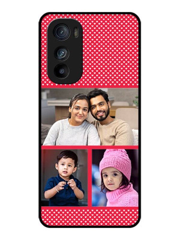 Custom Motorola Edge 30 Custom Glass Phone Case - Bulk Photo Upload Design