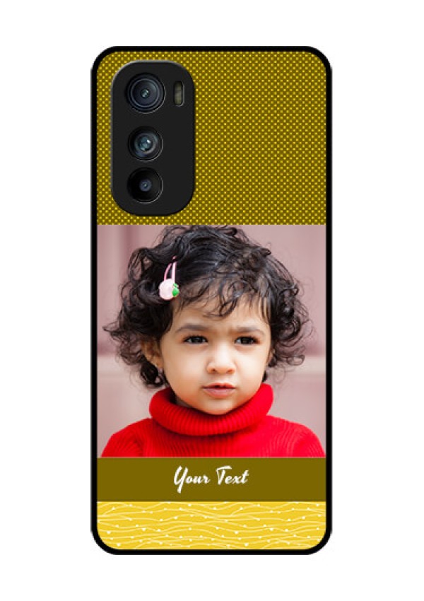 Motorola Edge 30 Custom Glass Phone Case - Simple Green Color Design