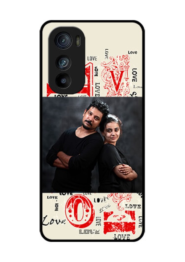 Motorola Edge 30 Custom Glass Phone Case - Trendy Love Design Case