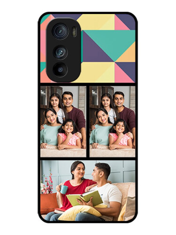 Custom Motorola Edge 30 Custom Glass Phone Case - Bulk Pic Upload Design