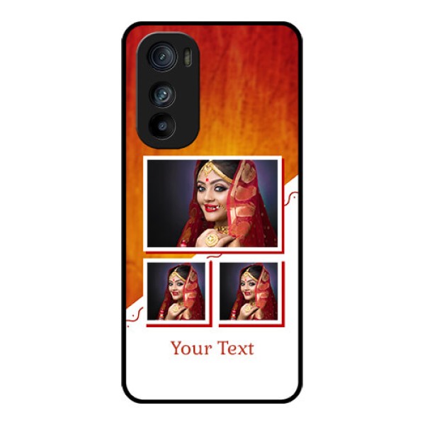 Motorola Edge 30 Custom Glass Phone Case - Wedding Memories Design