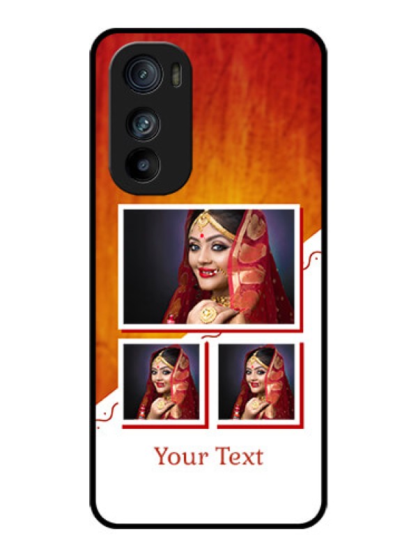 Custom Motorola Edge 30 Custom Glass Phone Case - Wedding Memories Design