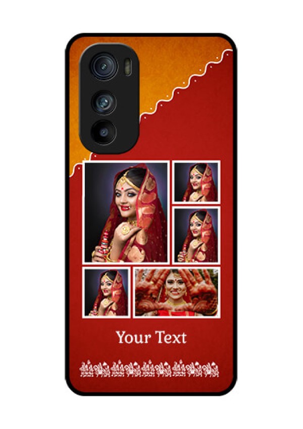 Motorola Edge 30 Custom Glass Phone Case - Wedding Pic Upload Design