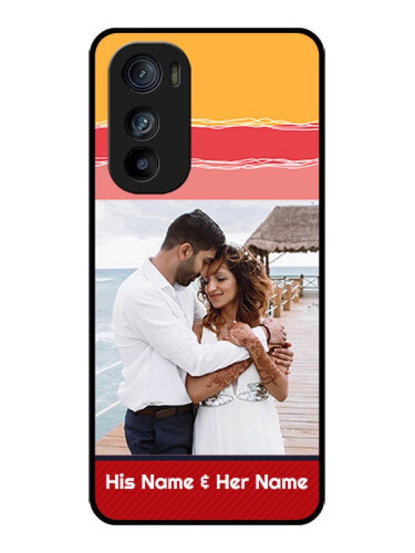 Custom Motorola Edge 30 Custom Glass Phone Case - Colorful Case Design