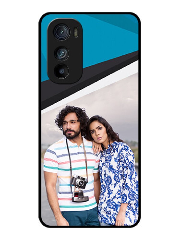 Custom Motorola Edge 30 Custom Glass Phone Case - Simple Pattern Photo Upload Design