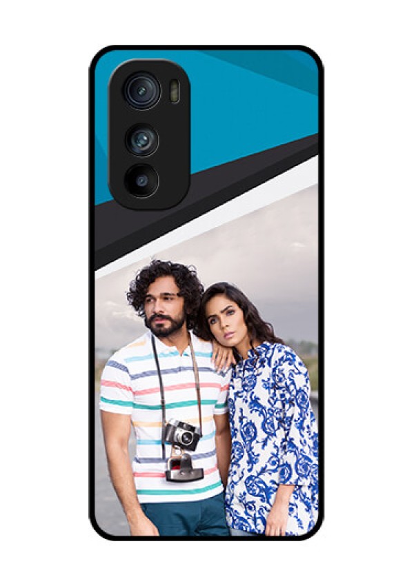 Motorola Edge 30 Custom Glass Phone Case - Simple Pattern Photo Upload Design