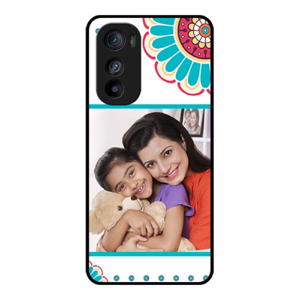 Motorola Edge 30 Custom Glass Phone Case - Flower Design