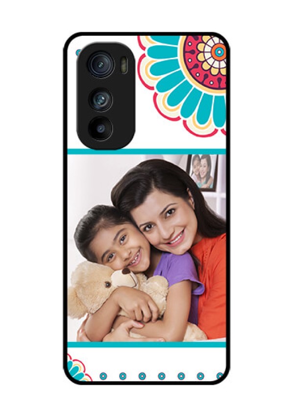 Motorola Edge 30 Custom Glass Phone Case - Flower Design