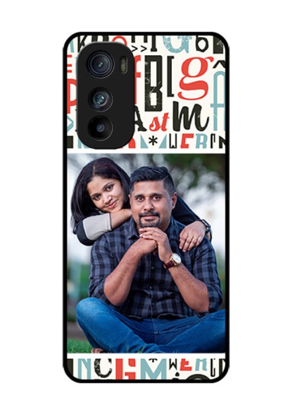 Motorola Edge 30 Custom Glass Phone Case - Alphabet Design