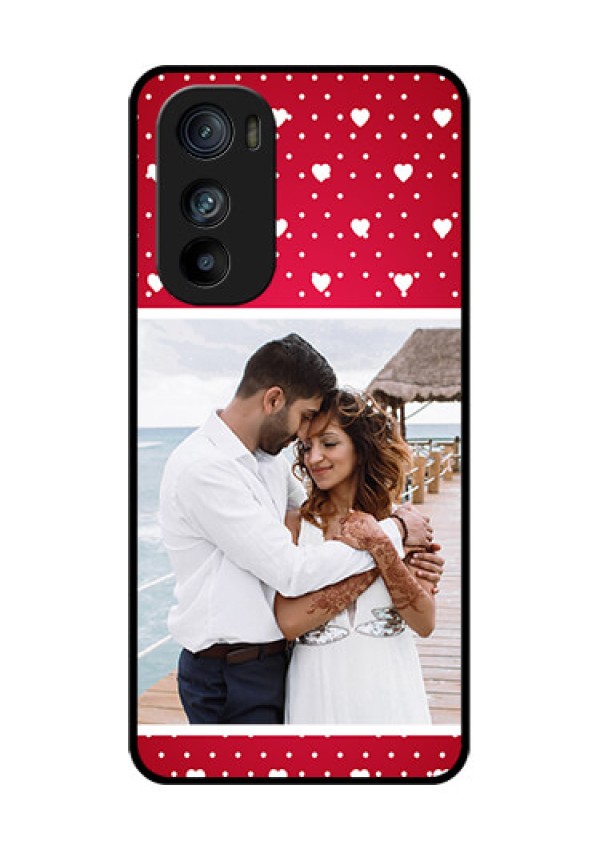 Motorola Edge 30 Custom Glass Phone Case - Hearts Mobile Case Design