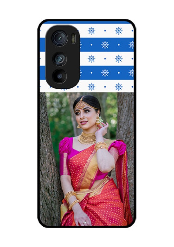 Motorola Edge 30 Custom Glass Phone Case - Snow Pattern Design