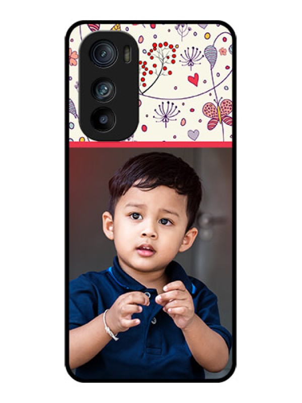 Custom Motorola Edge 30 Custom Glass Phone Case - Premium Floral Design