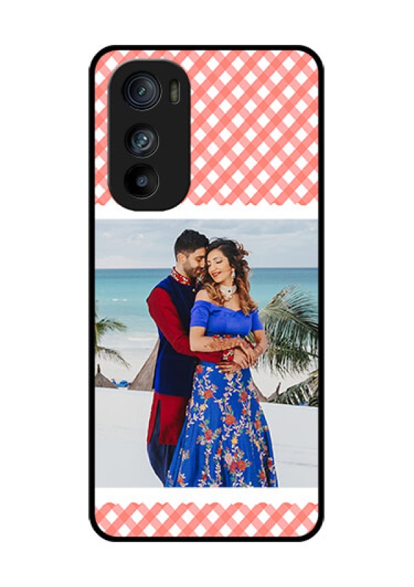 Motorola Edge 30 Custom Glass Phone Case - Pink Pattern Design