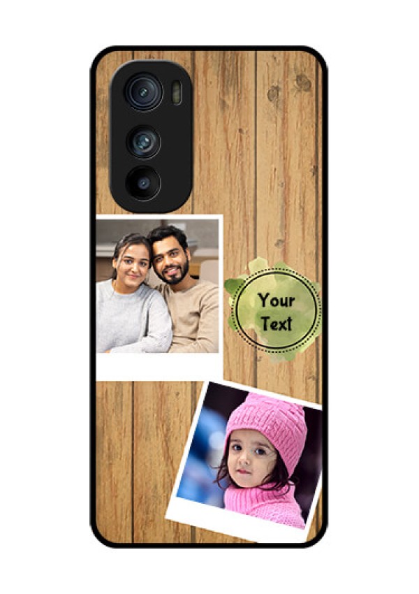 Motorola Edge 30 Custom Glass Phone Case - Wooden Texture Design