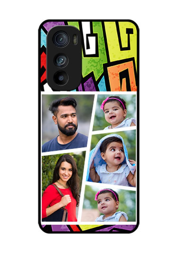Motorola Edge 30 Custom Glass Phone Case - Graffiti Pattern Design