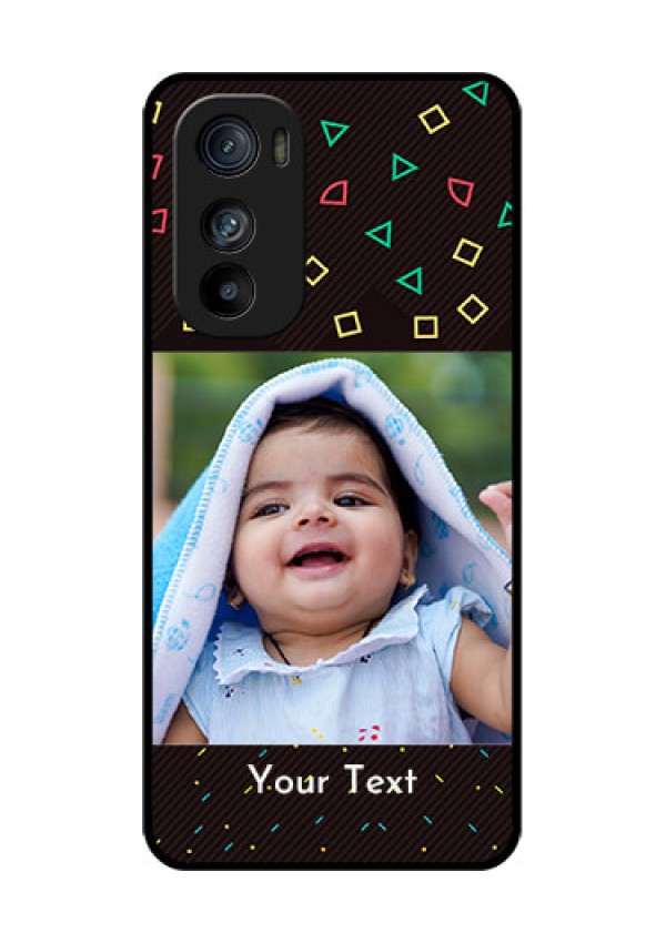 Motorola Edge 30 Custom Glass Phone Case - With Confetti Birthday Design