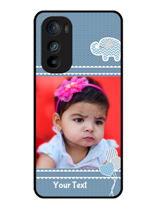 Custom Motorola Edge 30 Custom Glass Phone Case - With Kids Pattern Design