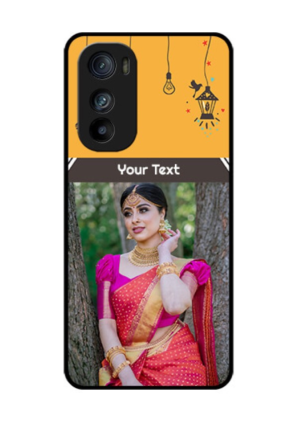 Motorola Edge 30 Custom Glass Phone Case - With Family Picture And Icons