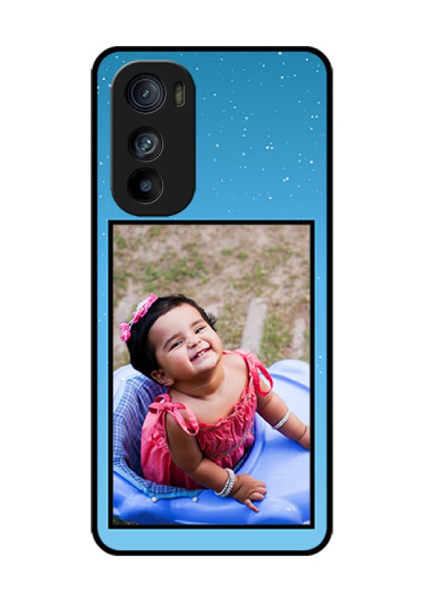Motorola Edge 30 Custom Glass Phone Case - Wave Pattern Colorful Design