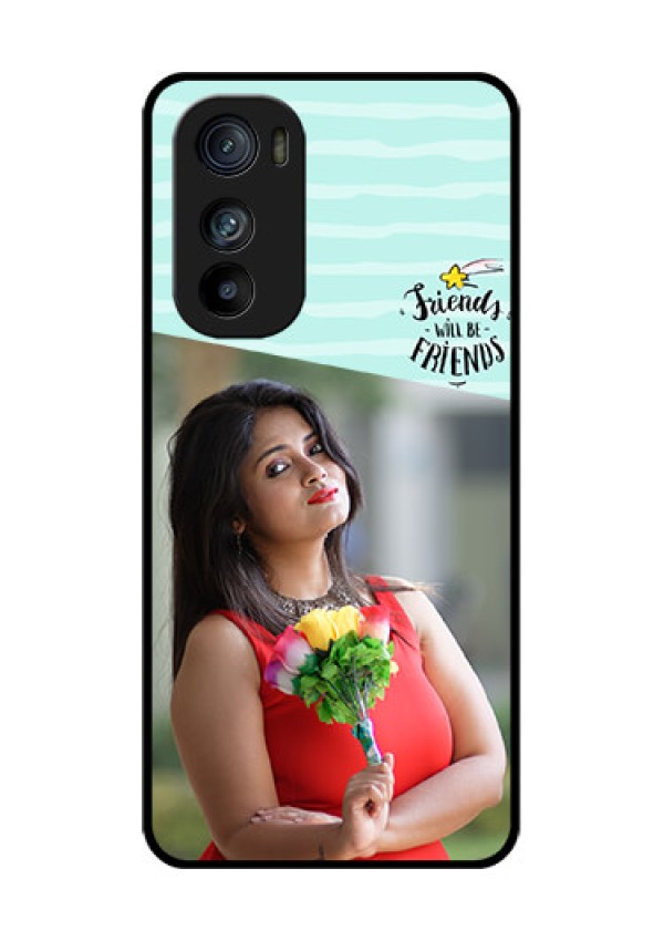 Motorola Edge 30 Custom Glass Phone Case - Friends Picture Icon Design
