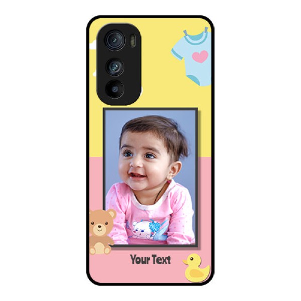 Motorola Edge 30 Custom Glass Phone Case - Kids 2 Color Design