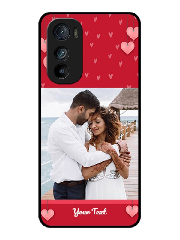 Custom Motorola Edge 30 Custom Glass Phone Case - Valentines Day Design