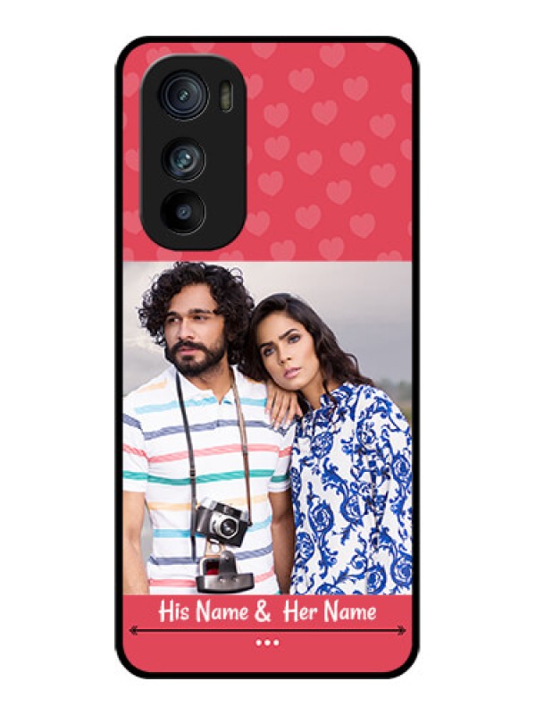 Custom Motorola Edge 30 Custom Glass Phone Case - Simple Love Design