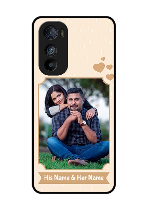 Motorola Edge 30 Custom Glass Phone Case - With Confetti Love Design