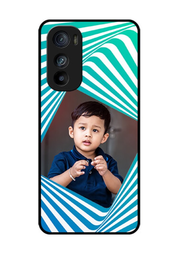 Motorola Edge 30 Custom Glass Phone Case - Abstract Spiral Design