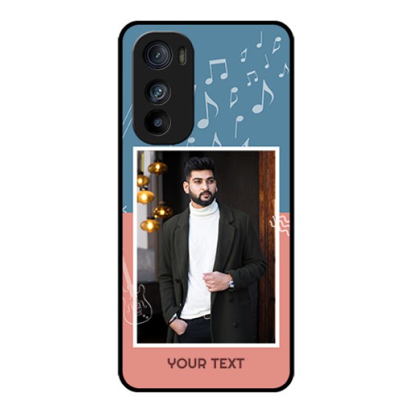 Motorola Edge 30 Custom Glass Phone Case - With Color Musical Note Design Motorola Edge 30 Custom Glass Phone Case - With Color Musical Note Design
