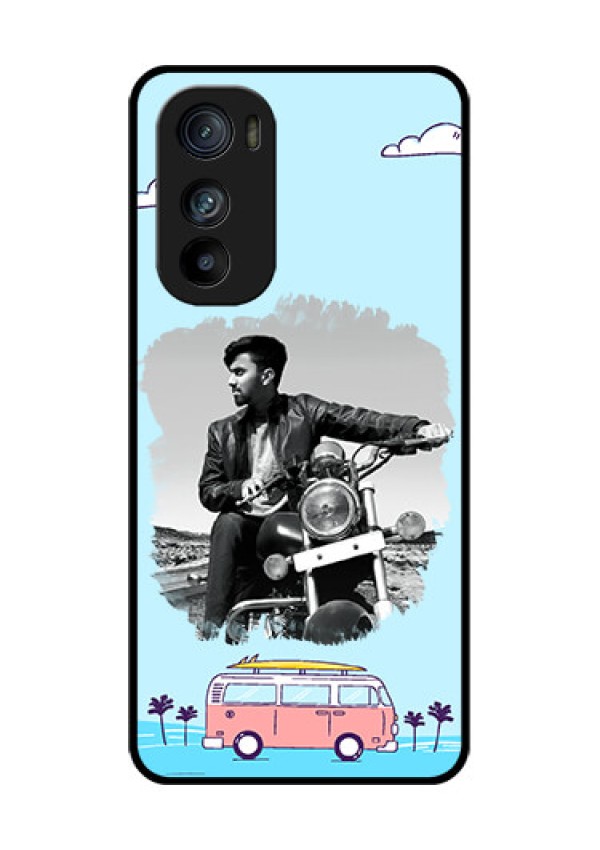 Motorola Edge 30 Custom Glass Phone Case - Travel & Adventure Design