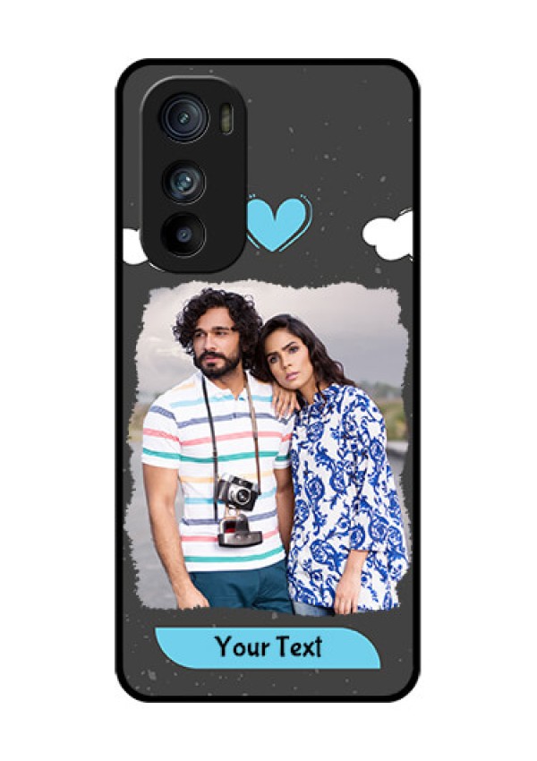 Motorola Edge 30 Custom Glass Phone Case - Splashes With Love Doodles Design