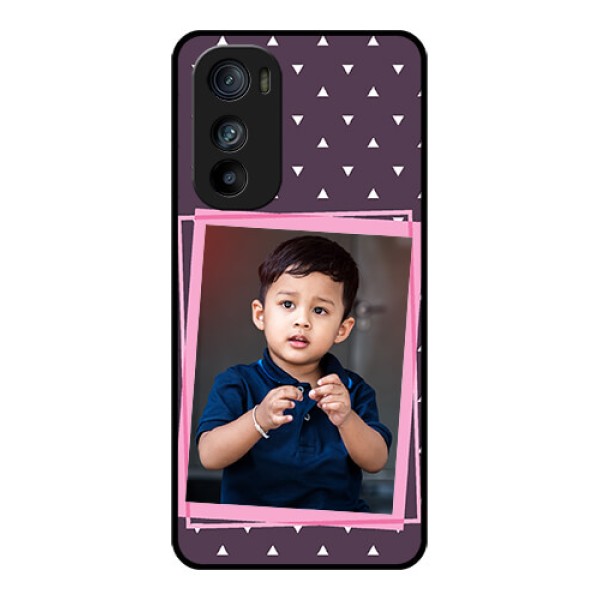 Motorola Edge 30 Custom Glass Phone Case - Triangle Pattern Dotted Design Motorola Edge 30 Custom Glass Phone Case - Triangle Pattern Dotted Design