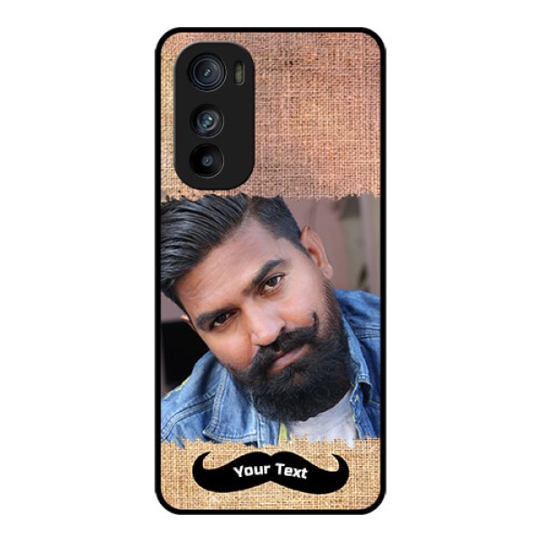 Motorola Edge 30 Custom Glass Phone Case - With Texture Design